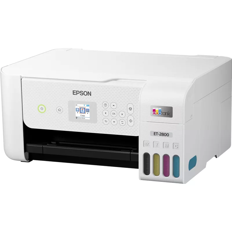 Epson - EcoTank ET-2800 Wireless All-in-One Supertank Inkjet Printer - White