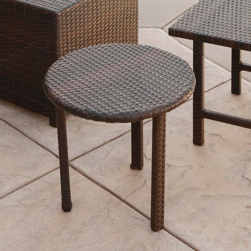 Palmilla Wicker Table (Set of 3) by Christopher Knight Home - Multi-brown