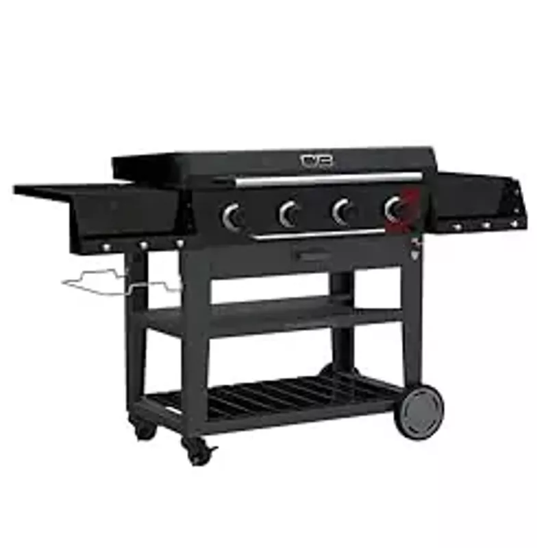 Charbroil® 36" Performance Series™ Deluxe Propane Gas Griddle with Cart 4 Burner Flat Top Grill, Black 463285924