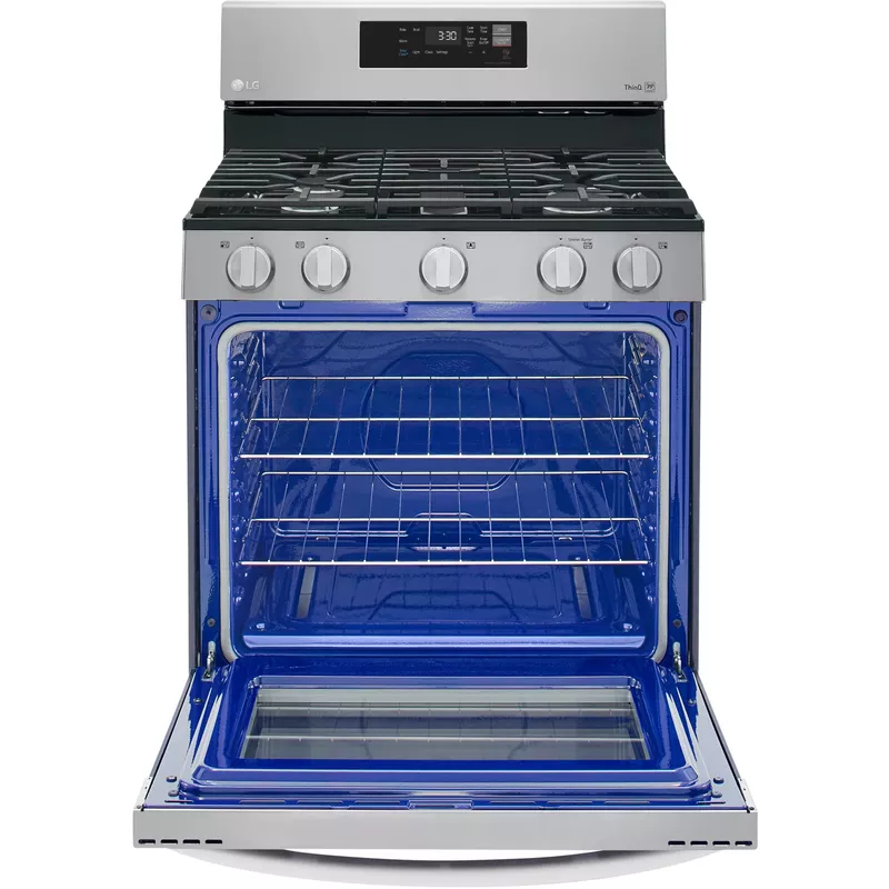 LG 5.8-Cu. Ft. Gas Smart Range with EasyClean, Stainless Steel