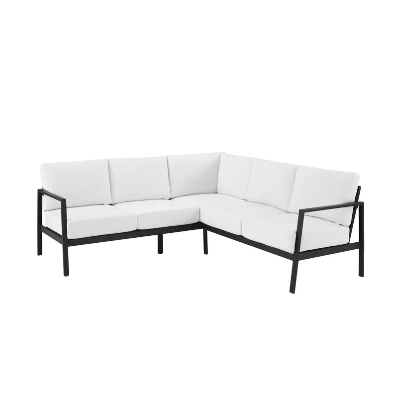 Albin Aluminum Outdoor Sectional White