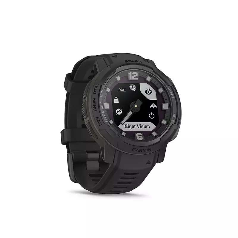 Garmin - Instinct Crossover Solar, Tactical Edition 45mm Smartwatch Fiber-reinforced Polymer - Black