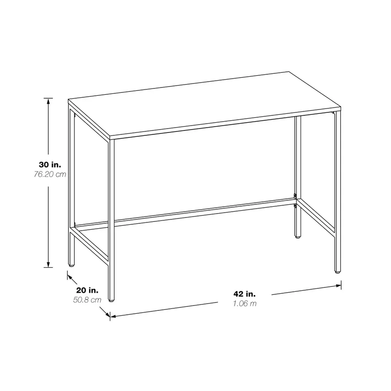 OSP Home Furnishings - Contempo Rectangular Office Table - Ozark Ash