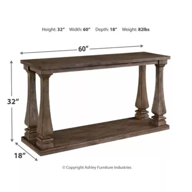 Gray Johnelle Sofa Table