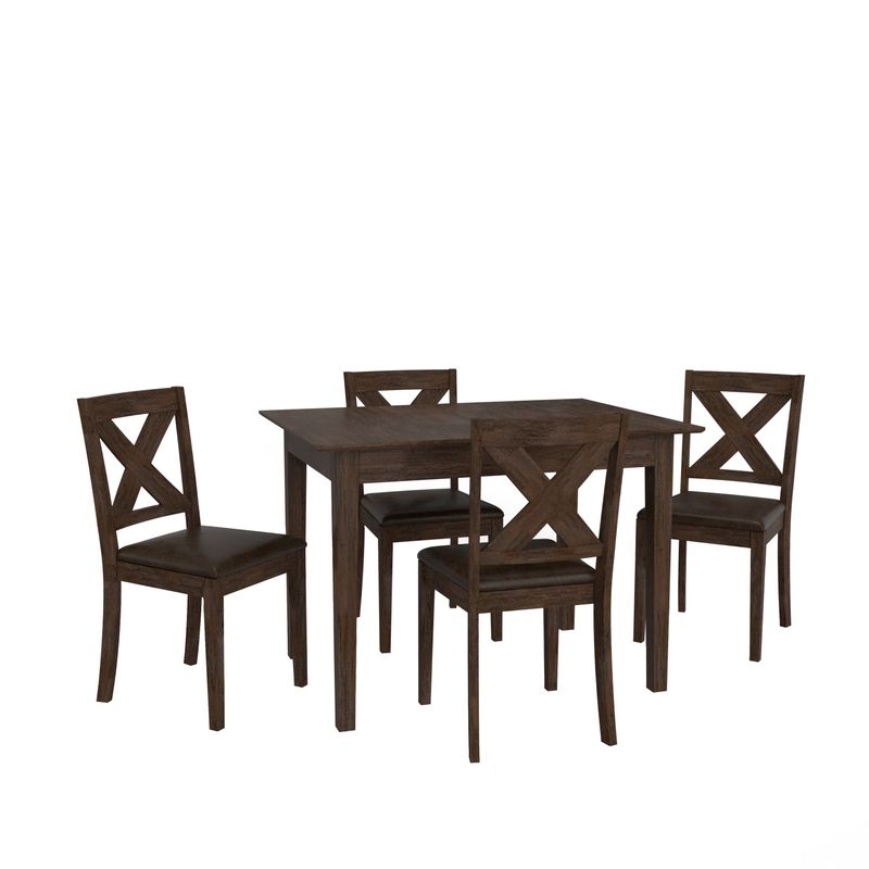 Hillsdale Furniture Spencer Wood 5 Piece Dining Set - Dark Espresso