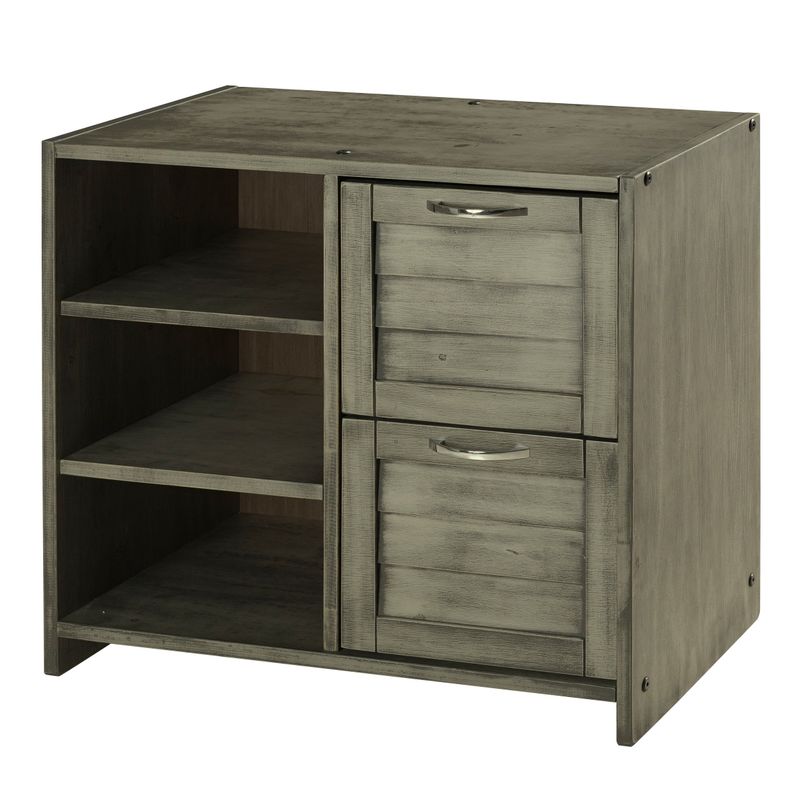 Twin over Twin Bunk with Case Goods - Twin over Twin - Bunk, 2 Drawer Chest, Bookcase, Small Bookcase