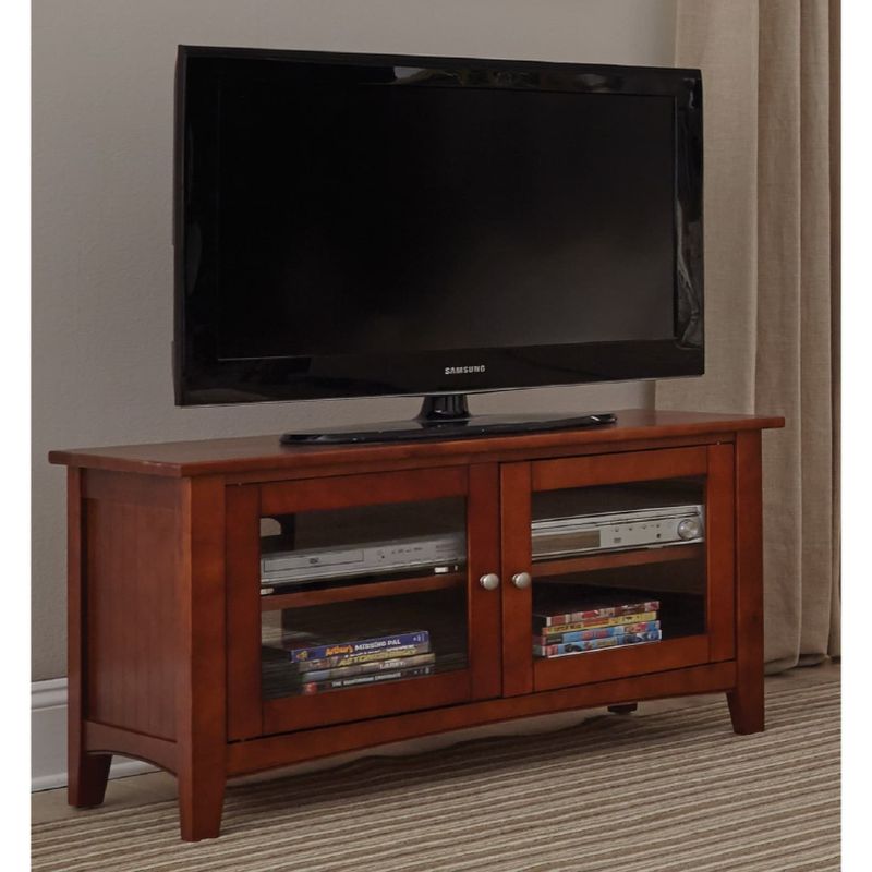 Copper Grove Daintree 36-inch Wood TV Stand with Glass Doors - Espresso