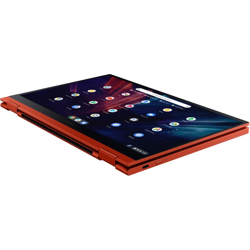 Alt View Zoom 21. Samsung - Galaxy Chromebook 2 - 13.3" QLED Touch-Screen - Intel® Core™ i3 - 8GB Memory - 128GB eMMC - Fiesta Red