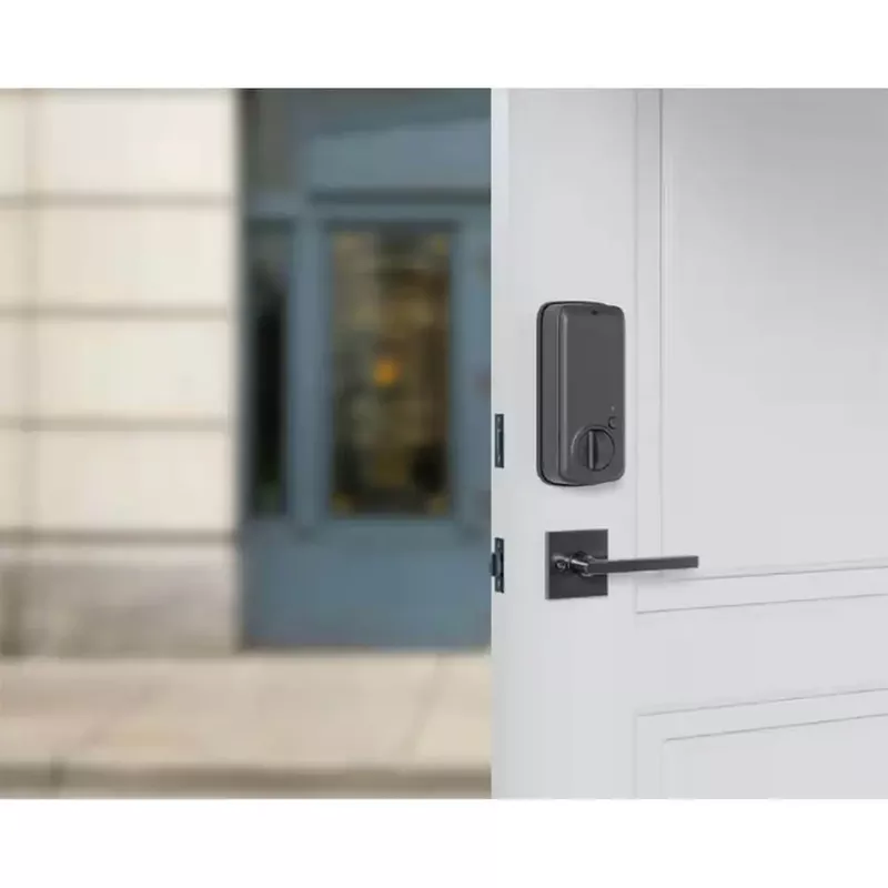 Alfred DB2S Smart RFID Deadbolt Lock with Key - Black