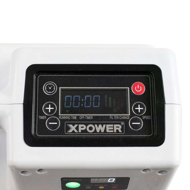 XPOWER Commercial 4 Stage Filtration HEPA Air Scrubber - White