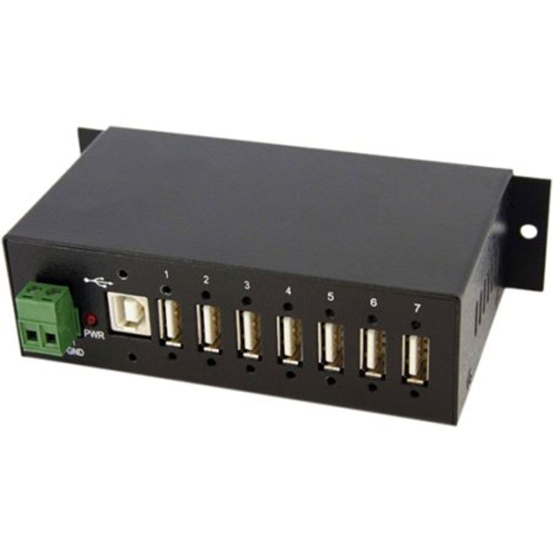 StarTech 7 Port Mountable Rugged Industrial USB Hub