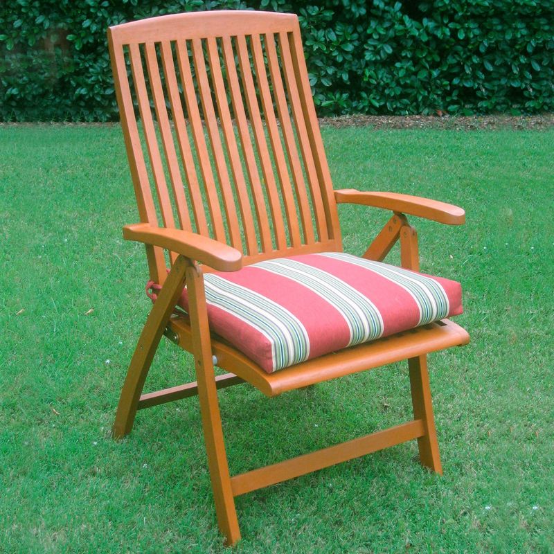 International Caravan Royal Tahiti 5-Position Folding Arm Chair (Set of 2) - S/2 Royal Tahiti "Sarragossa" Folding Arm Chair
