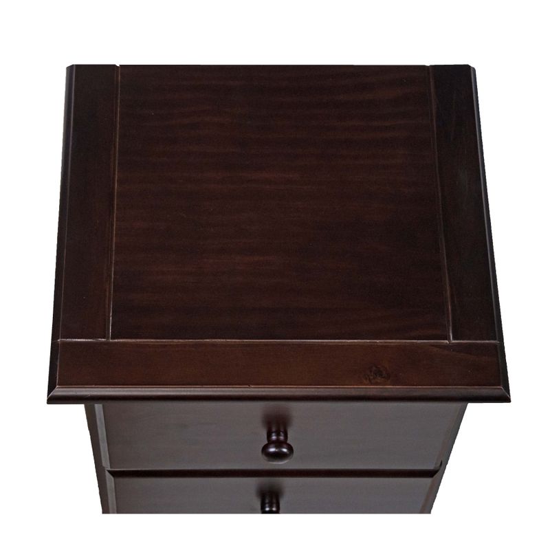 Palace Imports Solid Wood 3-Drawer Night Stand - Java