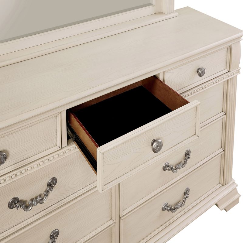 Furniture of America Stroh Traditional 9-drawer Trim Molding Dresser - Grey