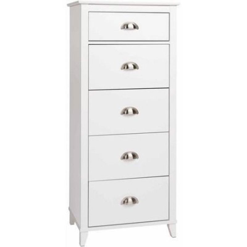 Yaletown 5-Drawer Tall Chest, Multiple Finishes