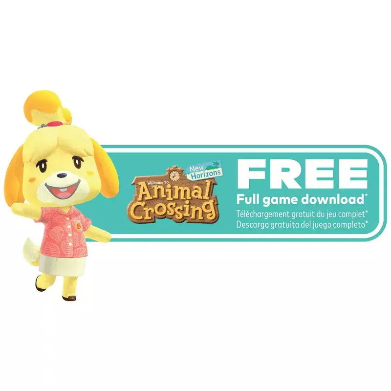 Nintendo Switch Lite - Animal Crossing: New Horizons Bundle - Isabelle's Aloha Edition