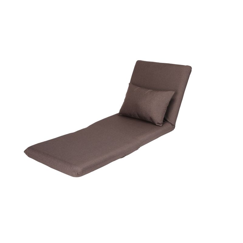 Loungie Relaxie Linen 5-position Adjustable Flip Chair/Sleeper/Dorm - Grey