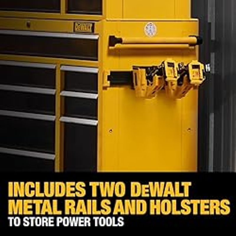 DEWALT Rolling Tool Chest with 8 Drawers, 52 Inch, 100lb Drawer Capacity, DEWALT Workshop Storage System Compatible (DWST52082)