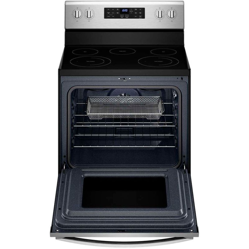 Alt View Zoom 15. Whirlpool - 5.3 Cu. Ft. Freestanding Electric Convection Range with Air Fry - Stainless steel