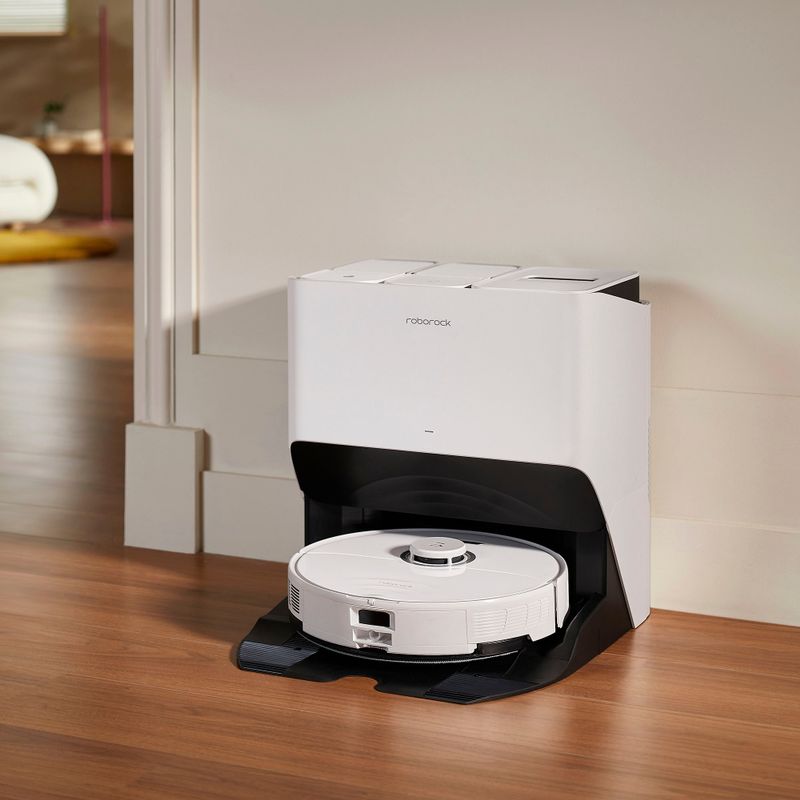 Alt View Zoom 23. Roborock - S8 Pro Ultra-WHT Wi-Fi Connected Robot Vacuum & Mop with RockDock Ultra Dock - White