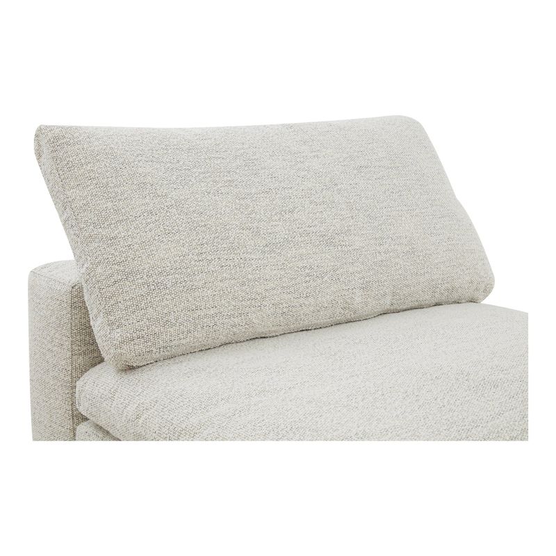 Aurelle Home Corbin Modern Modular Sectional Piece - Slipper Chair - Neverfear Fabric Sand