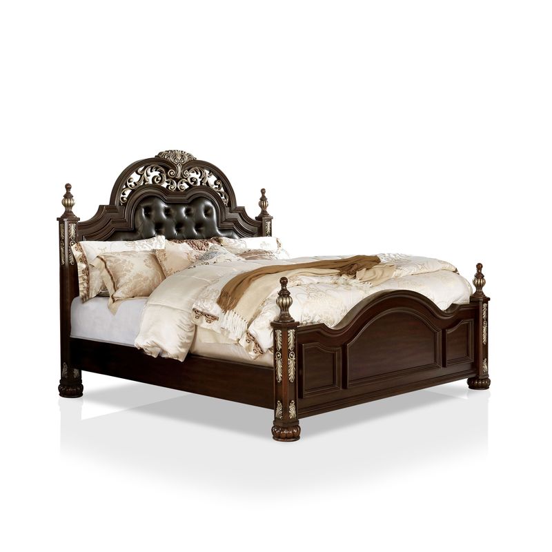 Furniture of America Urex Traditional Cherry 2-piece Bedroom Set - California King