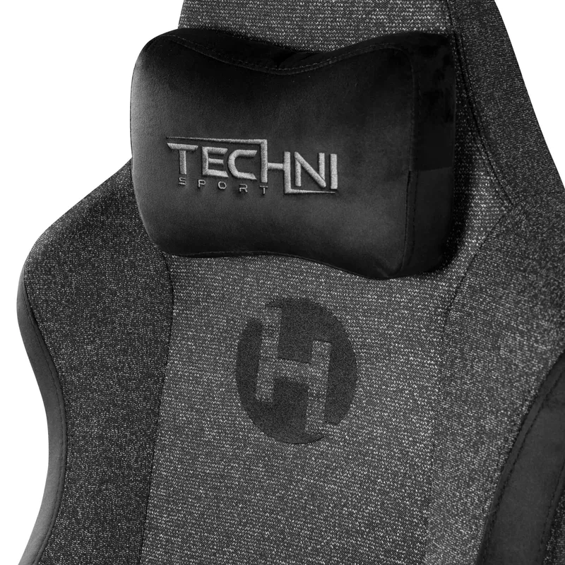 Fabric Gaming Chair, Black