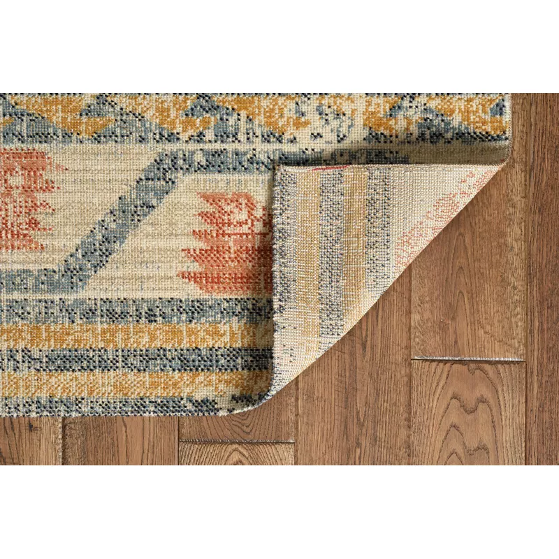 Kenroy Ivory And Rust 8X10 Area Rug