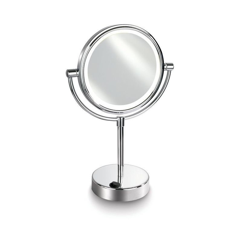 Empire 1X/ 5X Magnification 7" Lighted Makeup Vanity - Polished chrome