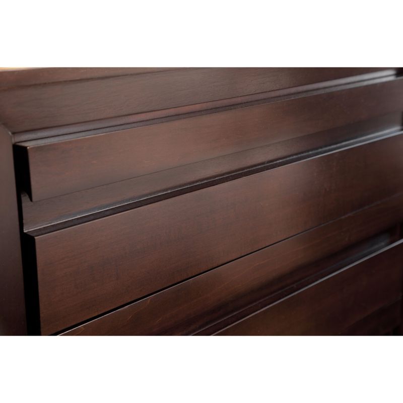 Finger Pull Picture Frame Chest in Chocolate Brown - Armoires