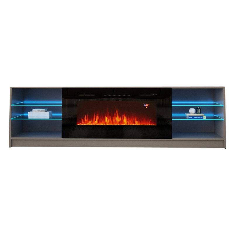 Rent to own Strick & Bolton Amsden Electric Fireplace TV Stand White