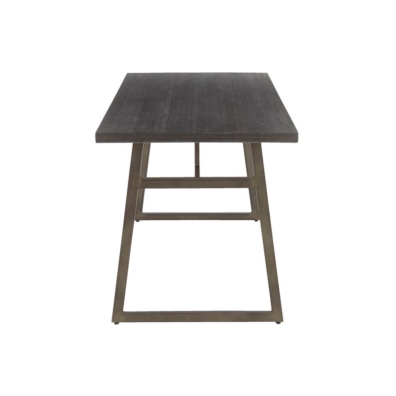 Carbon Loft Kingsley Metala and Wood Industrial Dining Table - Black/Brown
