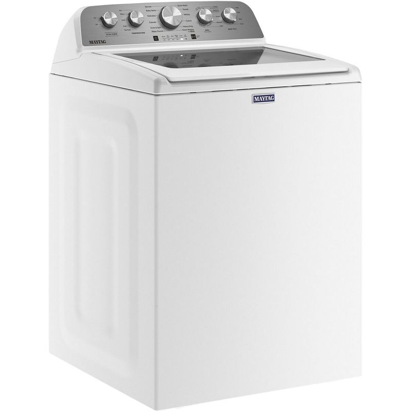 Alt View Zoom 1. Maytag - 4.8 Cu. Ft. High Efficiency Top Load Washer with Extra Power Button - White