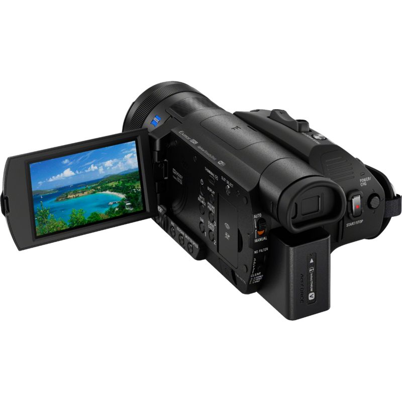 Back Zoom. Sony - Handycam FDR-AX700 4K Premium Camcorder - black