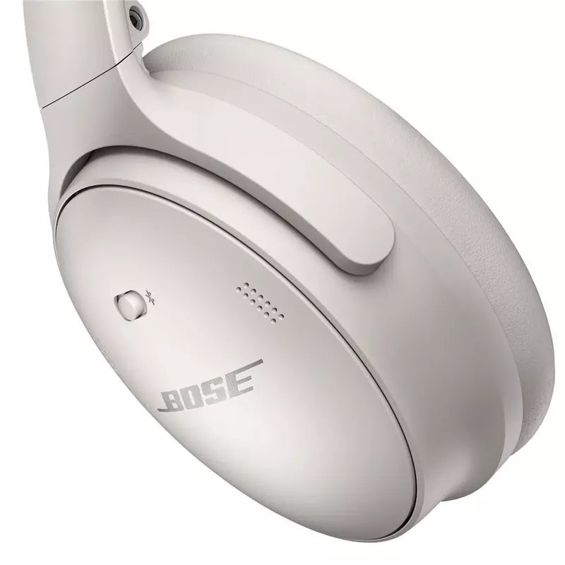Bose - QuietComfort 45 Wireless Noise Cancelling Over-the-Ear Headphones - White Smoke