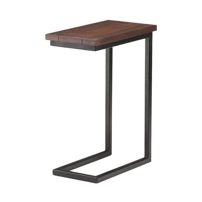 Front Zoom. Simpli Home - Skyler Rectangular Modern Solid Mango Wood Table - Dark Cognac Brown