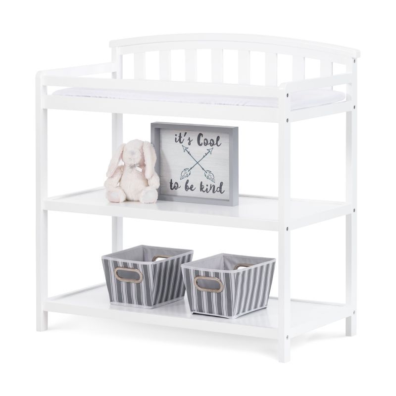 Forever Eclectic Curve Top Changing Table - Dapper Gray