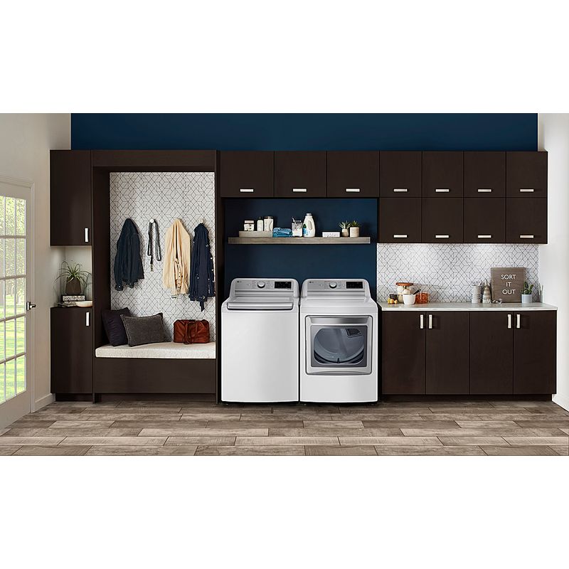 Alt View Zoom 19. LG - 7.3 Cu. Ft. Smart Gas Dryer with Steam and Sensor Dry - White