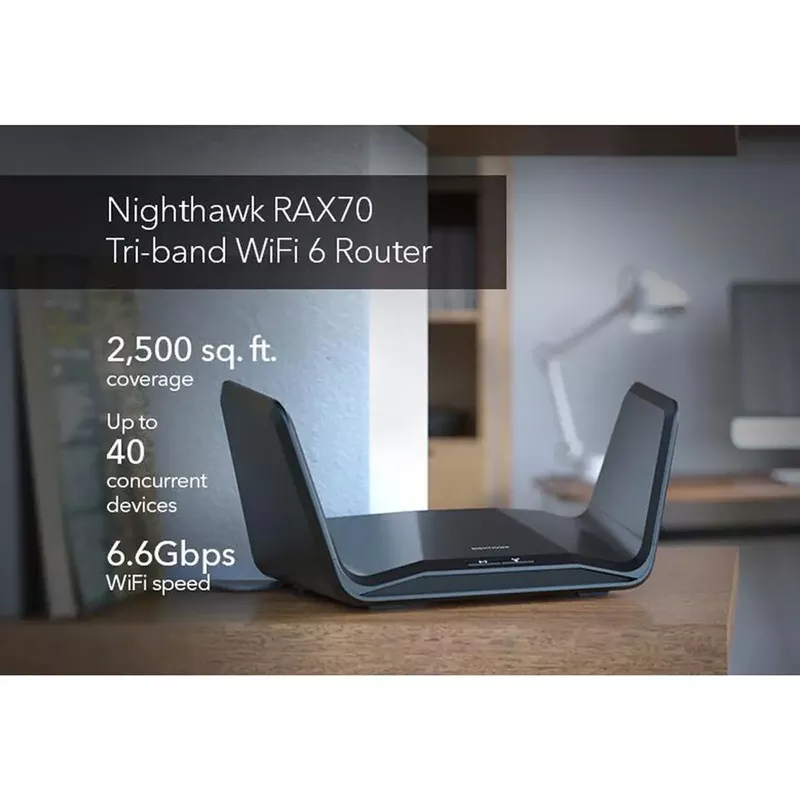 NETGEAR - Nighthawk AX6600 Tri-Band Wi-Fi 6 Router - Black