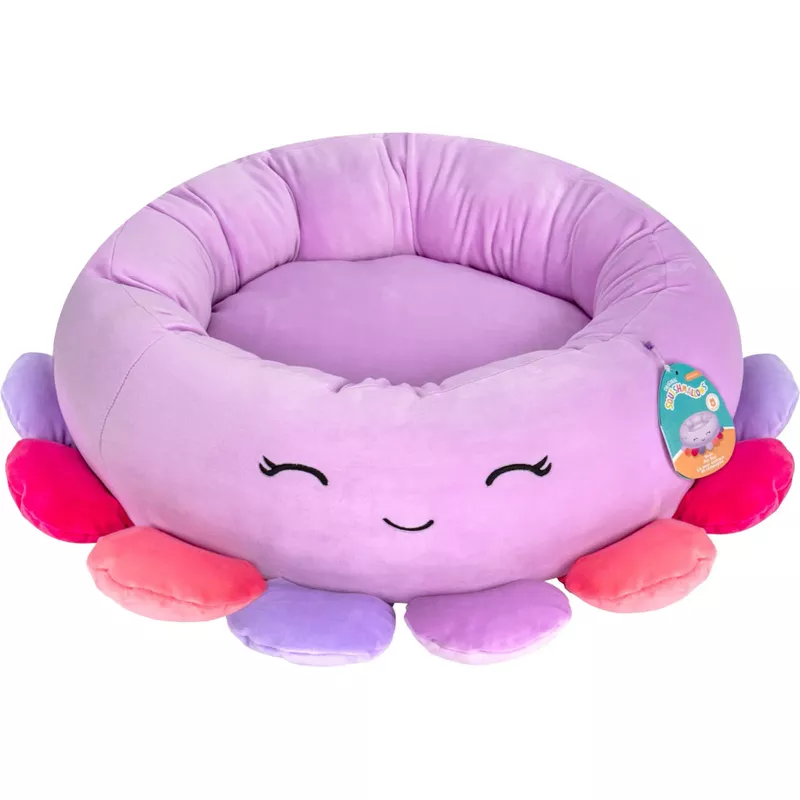 Jazwares - Squishmallows 30-Inch Pet Bed - Buela the Octopus - Large