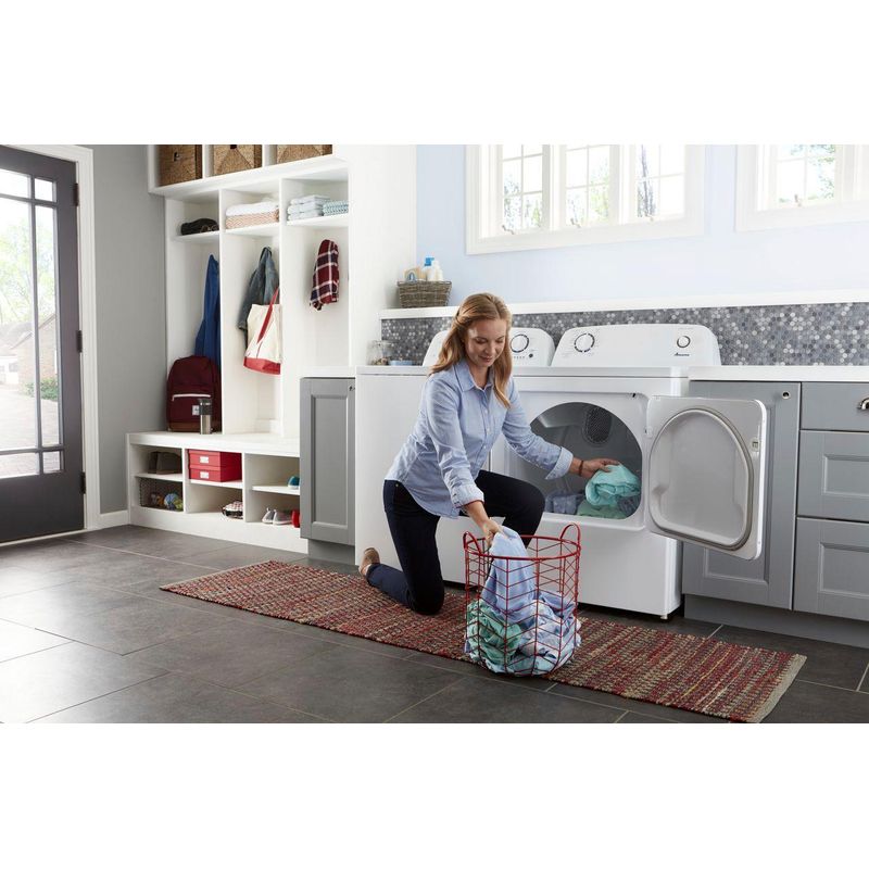 Alt View Zoom 19. Amana - 6.5 Cu. Ft. Gas Dryer with Automatic Dryness Control - White