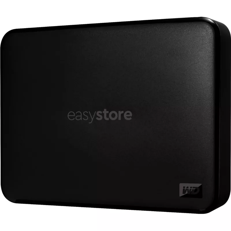 WD - Easystore 5TB External USB 3.0 Portable Hard Drive - Black