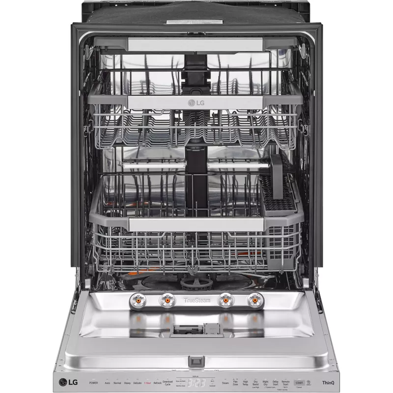 Lg 24" Printproof Stainless Steel Top Control Wi-fi Enabled Dishwasher With Quadwash Pro