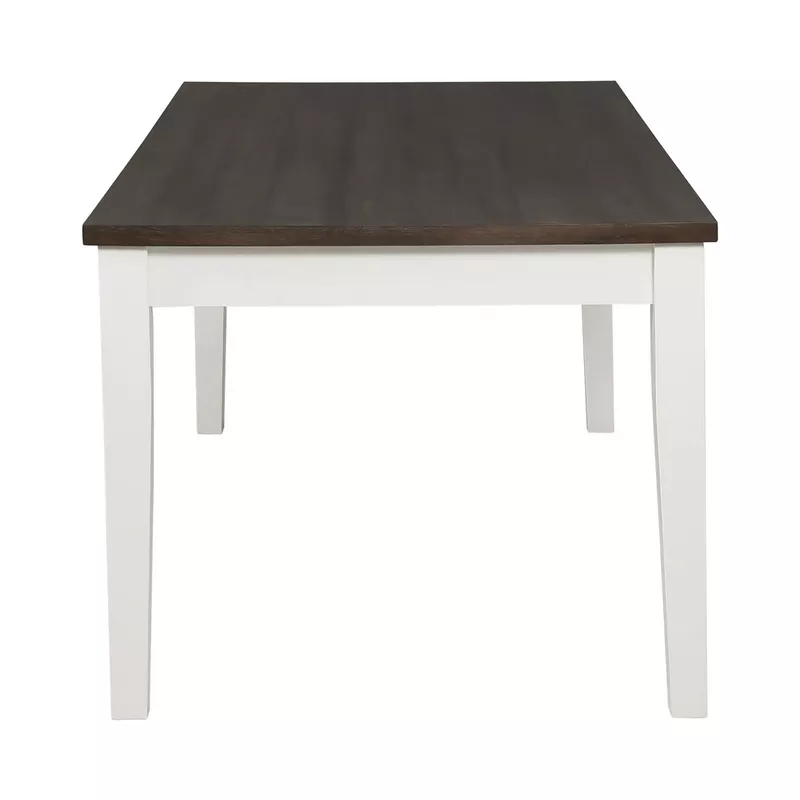 4-drawer Dining Table Espresso and Antique White