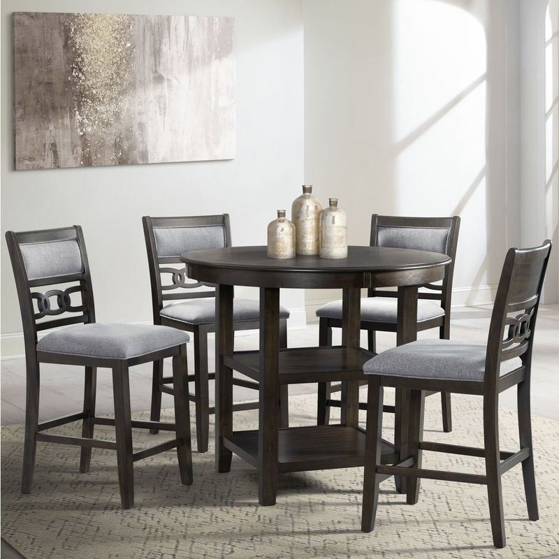 The Gray Barn Bungalow Counter Height 5-piece Dining Set - Beige Finish - Bisque - Wood/Fabric