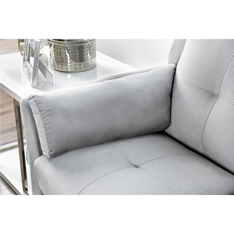 Furniture of America Pierson Contemporary 2-piece Flannelette Sofa Set - Navy