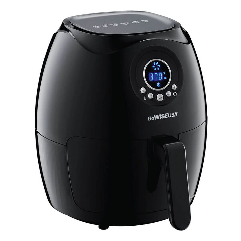 GoWISE 3.7-Quart Digital Air Fryer + 100 Recipes - Black
