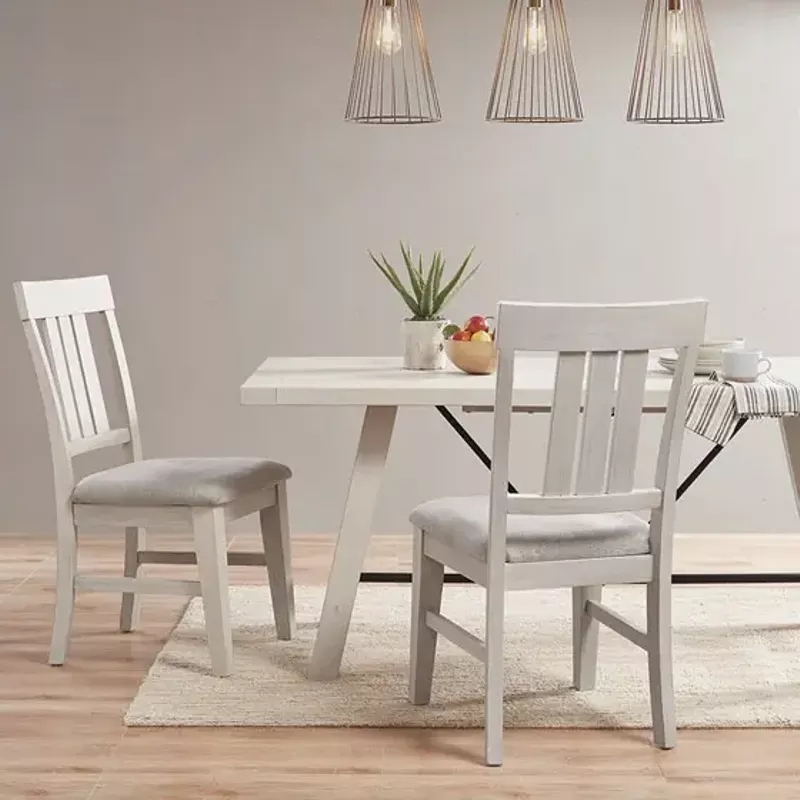 Reclaimed White Sonoma Dining Side Chair(Set of 2pcs)