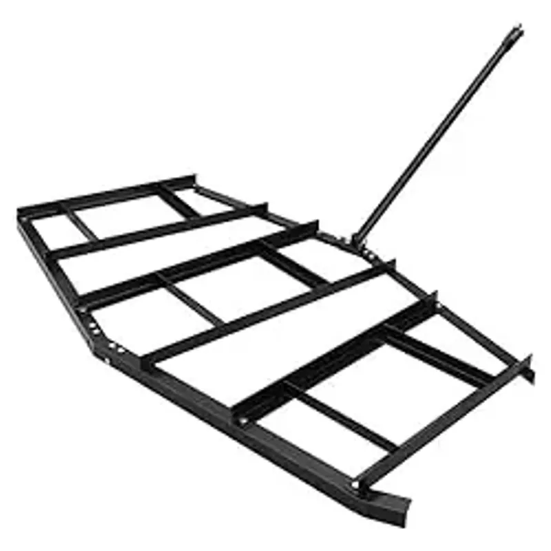 Driveway Drag 66" Width, Heavy Duty Steel, Driveway Grader for ATV, UTV, Garden Lawn Tractors, Topdressing Spreader Tool, Wide Drag Level, Lawn Tractor Attachments for Hay Field, Gravel, Soil
