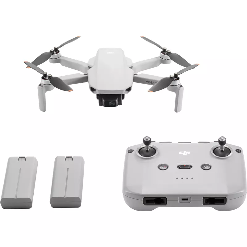 DJI - Mini 2 SE Fly More Combo Drone with Remote Control - Gray